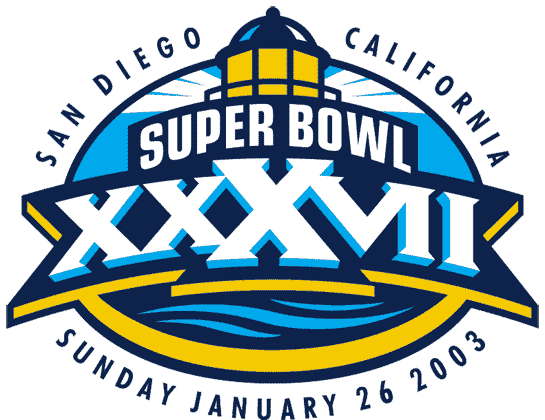 Super Bowl XXXVII Logo vinyl decal